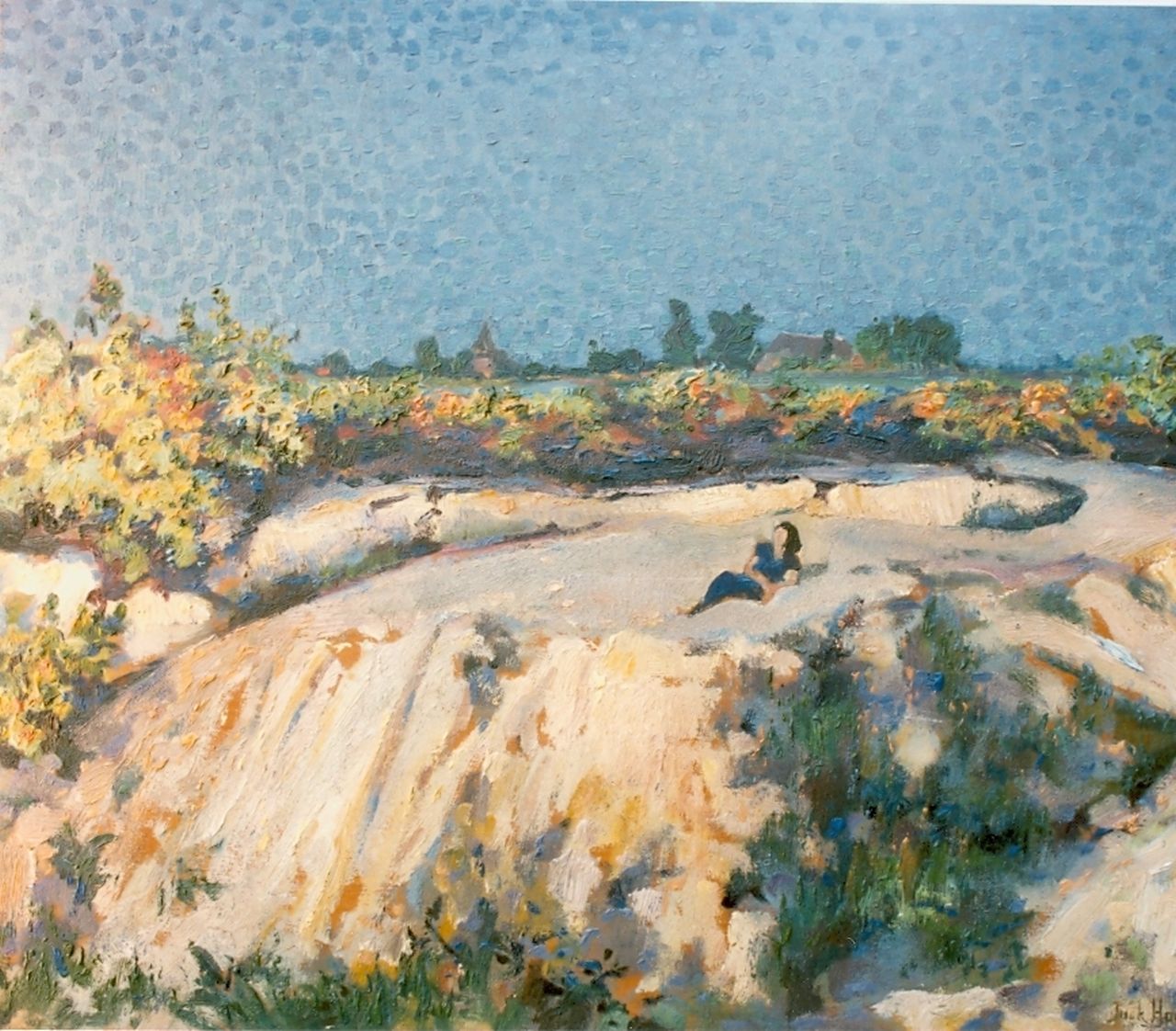 Hamel J.G. | Jacobus Gerardus 'Jack' Hamel, Impressie van de Veluwse heide, olieverf op board 49,8 x 59,7 cm, gesigneerd rechtsonder Hamel J.G. | Jacobus Gerardus 'Jack' Hamel, Impressie van de Veluwse heide, olieverf op board 49,8 x 59,7 cm, gesigneerd rechtsonder