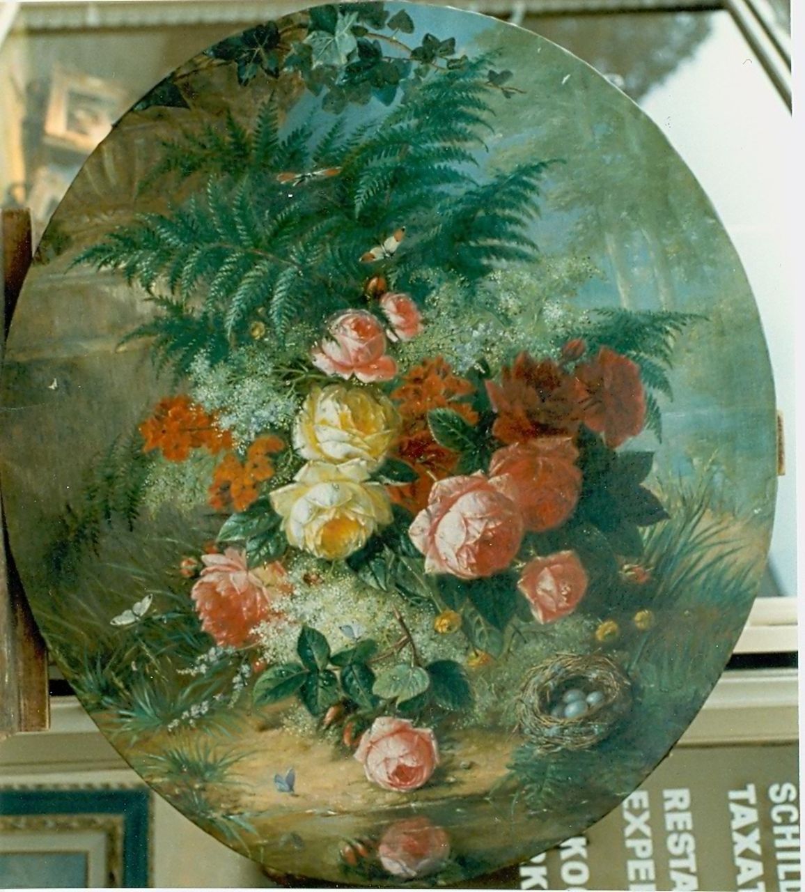 Huygens F.J. | 'François' Joseph Huygens, Stilleven van rozen en seringen, olieverf op doek 85,0 x 72,5 cm Huygens F.J. | 'François' Joseph Huygens, Stilleven van rozen en seringen, olieverf op doek 85,0 x 72,5 cm