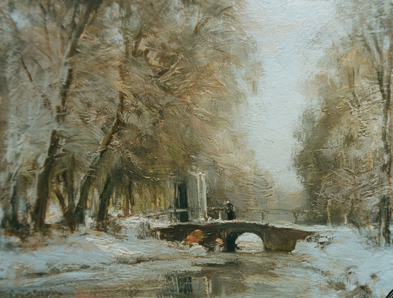 Apol L.F.H. | Lodewijk Franciscus Hendrik 'Louis' Apol, Ingang van Huis ten Bosch te Den Haag, olieverf op paneel 21,8 x 28,8 cm, gesigneerd linksonder Apol L.F.H. | Lodewijk Franciscus Hendrik 'Louis' Apol, Ingang van Huis ten Bosch te Den Haag, olieverf op paneel 21,8 x 28,8 cm, gesigneerd linksonder