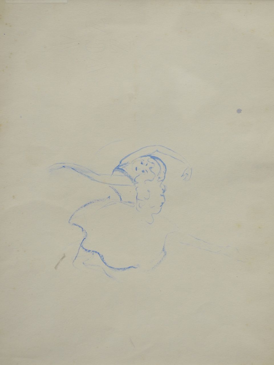 Oranje-Nassau (Prinses Beatrix) B.W.A. van | Beatrix Wilhelmina Armgard van Oranje-Nassau (Prinses Beatrix), Balletmeisje, blauwe inkt en waskrijt op papier 30,0 x 23,0 cm Oranje-Nassau (Prinses Beatrix) B.W.A. van | Beatrix Wilhelmina Armgard van Oranje-Nassau (Prinses Beatrix), Balletmeisje, blauwe inkt en waskrijt op papier 30,0 x 23,0 cm