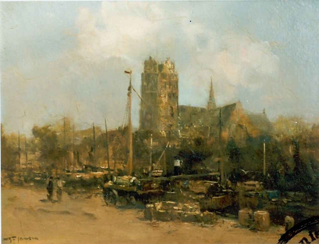 Jansen W.G.F. | 'Willem' George Frederik Jansen, Kalkoven te Dordrecht, olieverf op doek 33,5 x 41,5 cm, gesigneerd linksonder Jansen W.G.F. | 'Willem' George Frederik Jansen, Kalkoven te Dordrecht, olieverf op doek 33,5 x 41,5 cm, gesigneerd linksonder