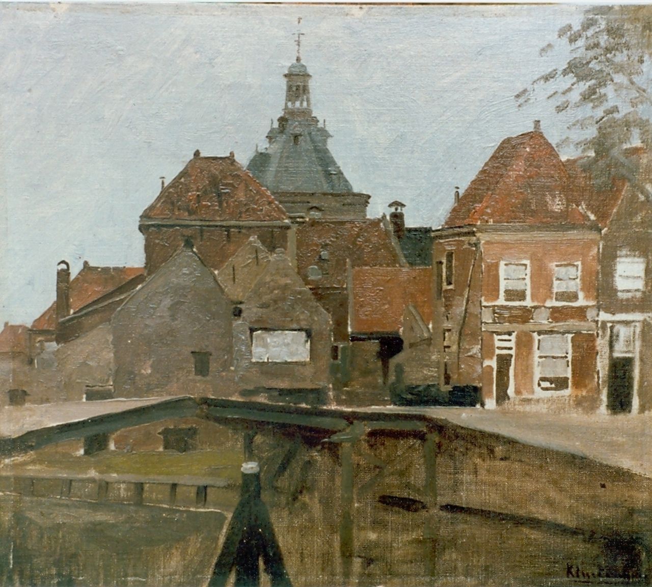 Klinkenberg J.C.K. | Johannes Christiaan Karel Klinkenberg, Stadsgezicht, olieverf op doek op paneel 32,4 x 36,7 cm, gesigneerd rechtsonder Klinkenberg J.C.K. | Johannes Christiaan Karel Klinkenberg, Stadsgezicht, olieverf op doek op paneel 32,4 x 36,7 cm, gesigneerd rechtsonder