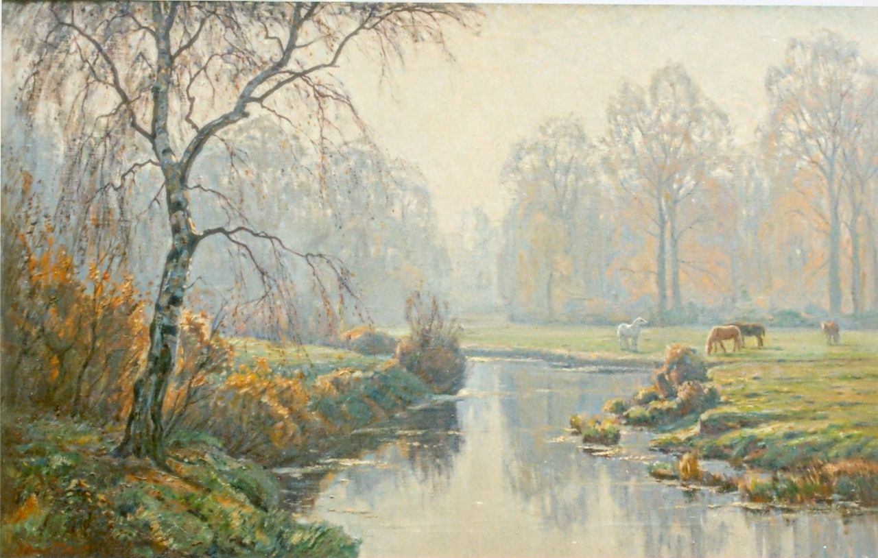 Meijer J.  | Johannes 'Johan' Meijer, Namiddagzon, olieverf op doek 76,0 x 100,5 cm