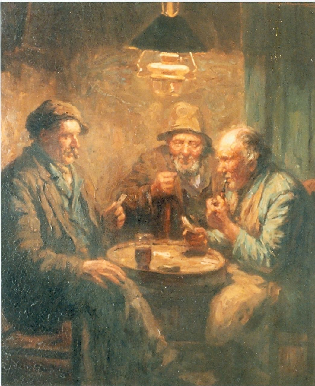 Nieuwenhoven W. van | Willem van Nieuwenhoven, Mannen aan het kaarten, olieverf op doek Nieuwenhoven W. van | Willem van Nieuwenhoven, Mannen aan het kaarten, olieverf op doek