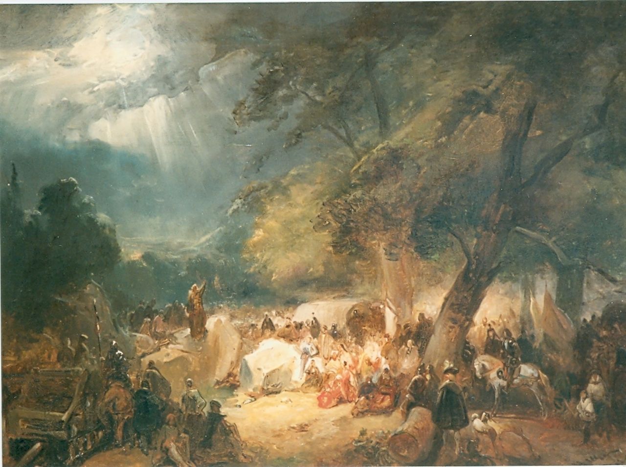 Nuijen W.J.J. | Wijnandus Johannes Josephus 'Wijnand' Nuijen, Nederzetting, olieverf op paneel Nuijen W.J.J. | Wijnandus Johannes Josephus 'Wijnand' Nuijen, Nederzetting, olieverf op paneel