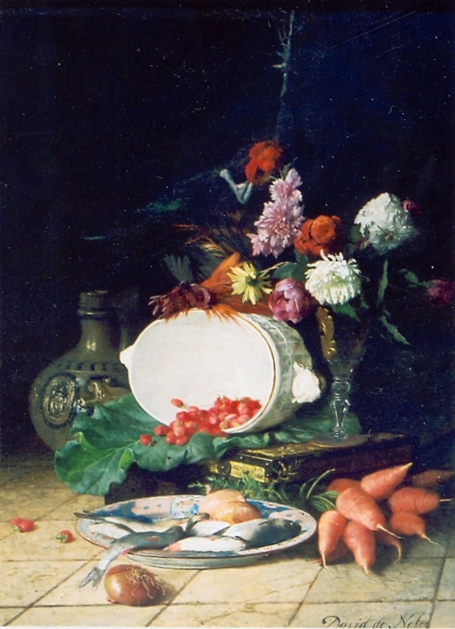 Noter D.E.J. de | 'David' Emile Joseph de Noter, Stilleven, olieverf op paneel 33,0 x 25,0 cm Noter D.E.J. de | 'David' Emile Joseph de Noter, Stilleven, olieverf op paneel 33,0 x 25,0 cm