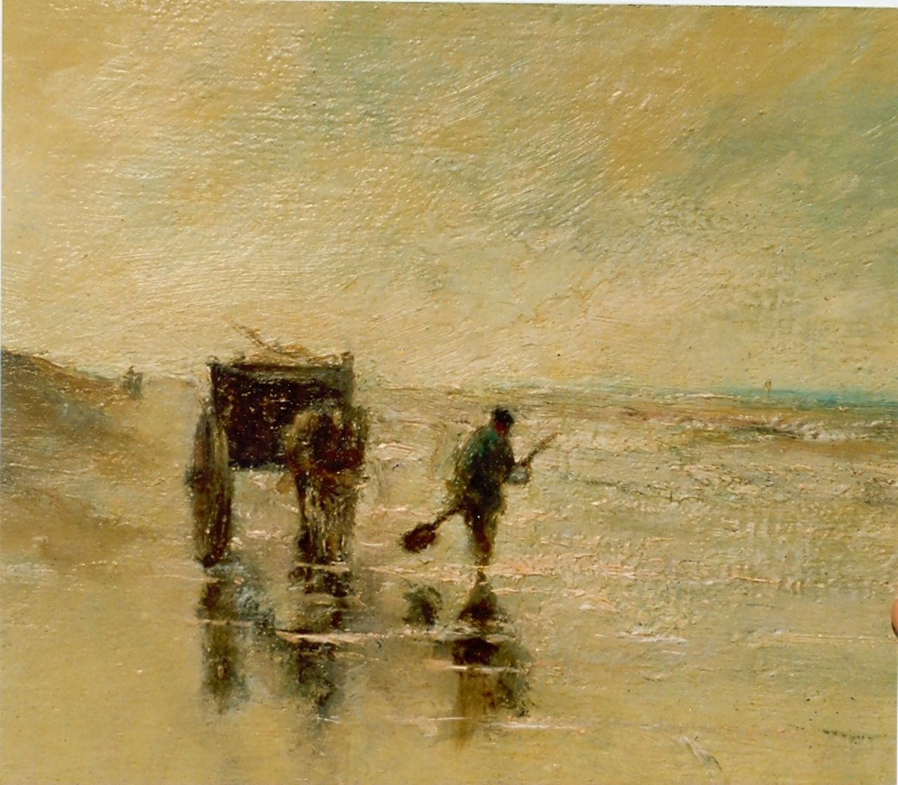 Pieters E. | Evert Pieters, Strandgezicht, olieverf op paneel 12,0 x 16,2 cm, gesigneerd rechtsonder Pieters E. | Evert Pieters, Strandgezicht, olieverf op paneel 12,0 x 16,2 cm, gesigneerd rechtsonder