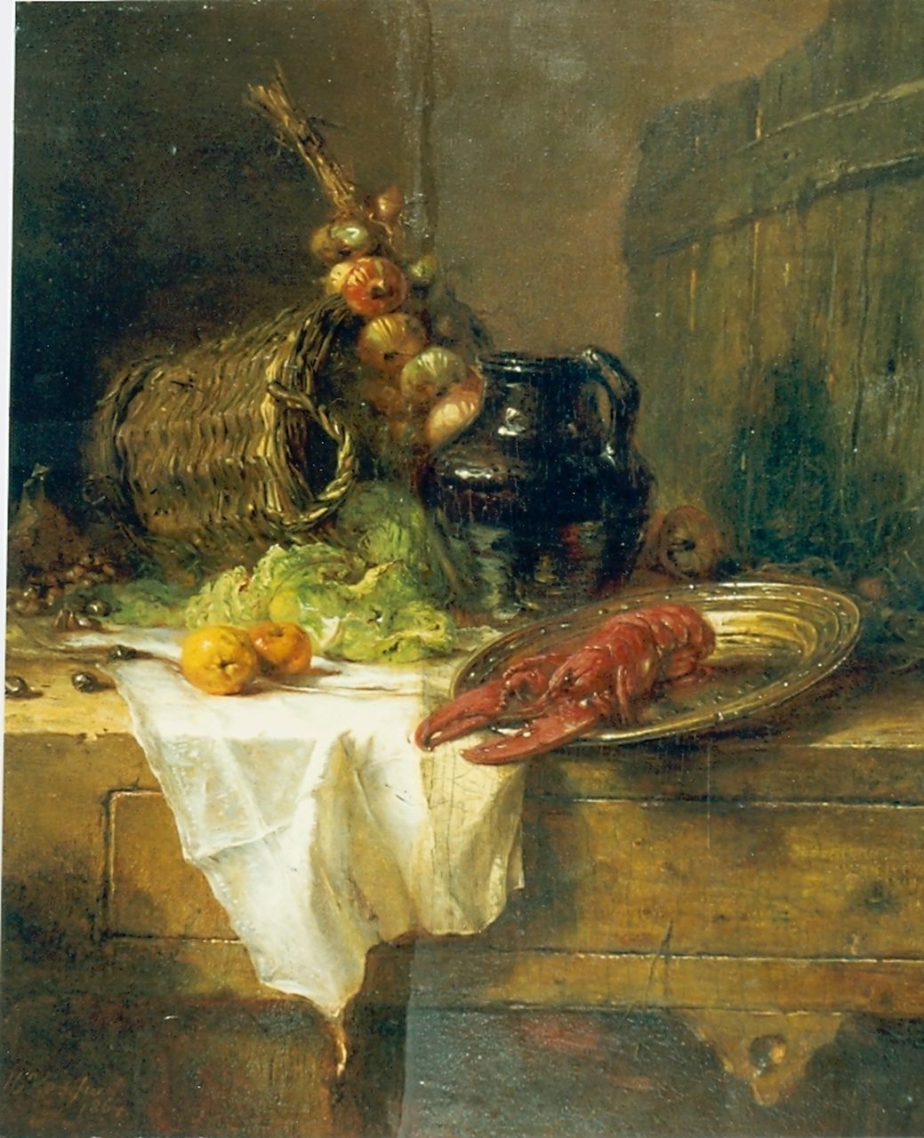 Vos M. | Maria Vos, Stilleven, olieverf op paneel 35,0 x 29,5 cm, gesigneerd linksonder en gedateerd 1864 Vos M. | Maria Vos, Stilleven, olieverf op paneel 35,0 x 29,5 cm, gesigneerd linksonder en gedateerd 1864