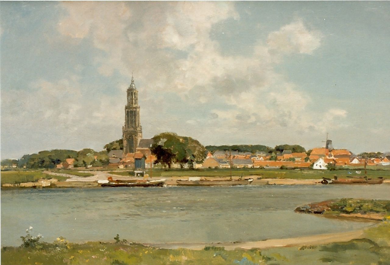 Vreedenburgh C. | Cornelis Vreedenburgh, Gezicht op Rhenen, olieverf op doek 60,0 x 89,8 cm, gesigneerd linksonder en gedateerd 1937 Vreedenburgh C. | Cornelis Vreedenburgh, Gezicht op Rhenen, olieverf op doek 60,0 x 89,8 cm, gesigneerd linksonder en gedateerd 1937