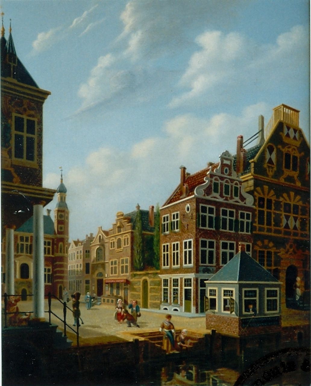 Verheijen J.H. | Jan Hendrik Verheijen, Stadsgezicht Rotterdam, olieverf op paneel 33,5 x 26,7 cm Verheijen J.H. | Jan Hendrik Verheijen, Stadsgezicht Rotterdam, olieverf op paneel 33,5 x 26,7 cm