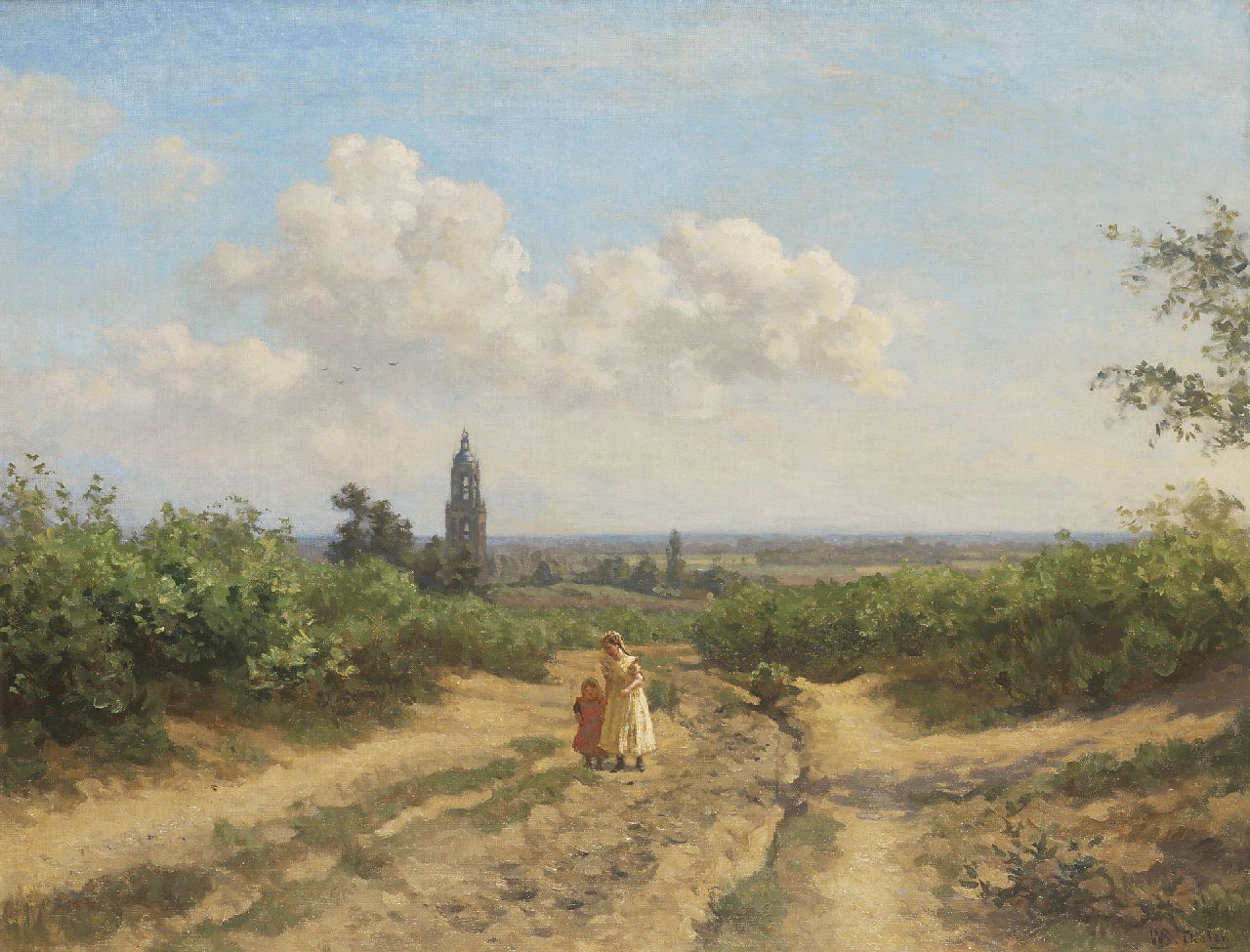 Tholen W.B. | Willem Bastiaan Tholen, Landschap bij Rhenen, olieverf op doek 70,5 x 90,4 cm, gesigneerd rechtsonder en te dateren ca. 1917-1918 Tholen W.B. | Willem Bastiaan Tholen, Landschap bij Rhenen, olieverf op doek 70,5 x 90,4 cm, gesigneerd rechtsonder en te dateren ca. 1917-1918