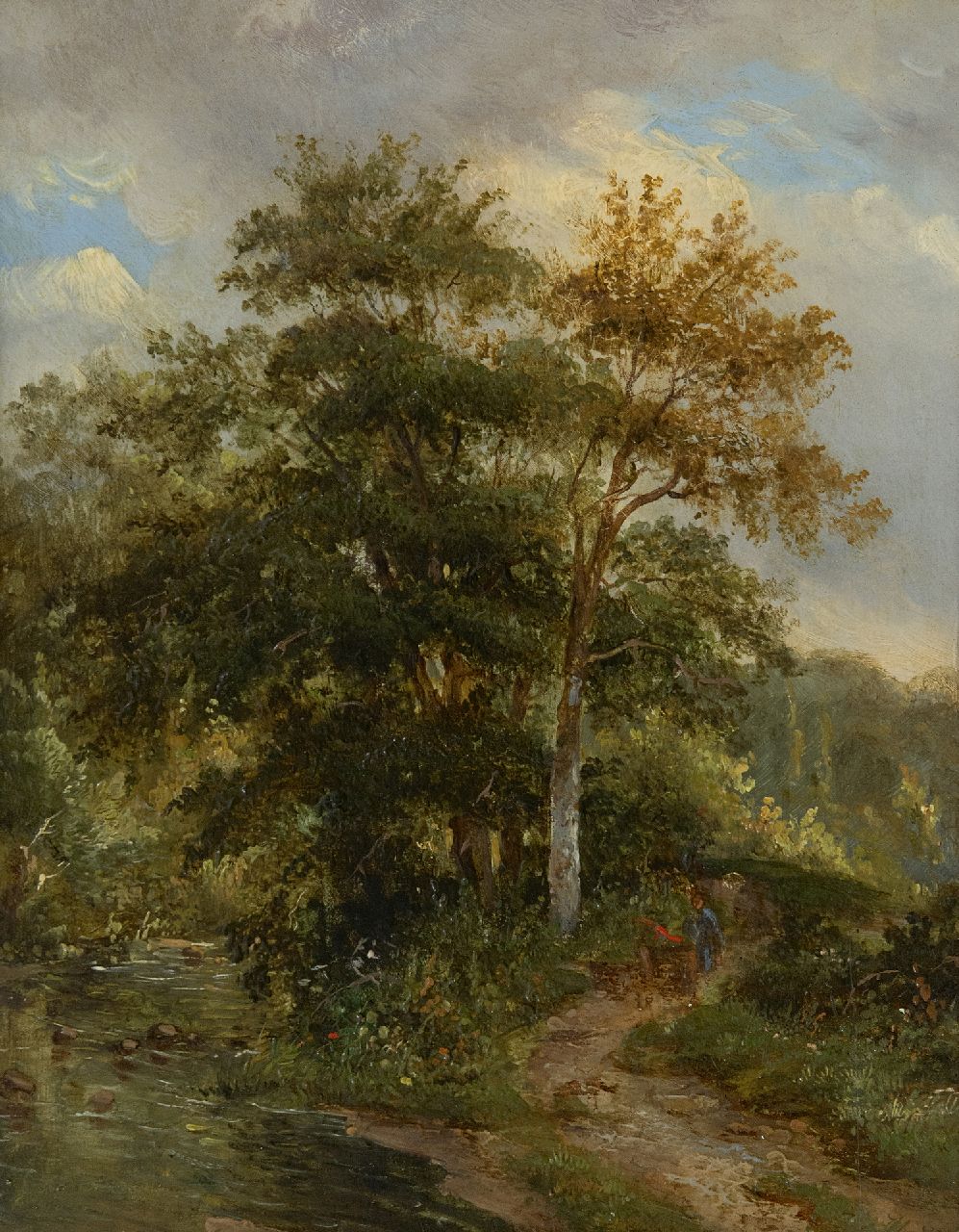 Christ P.C. | Pieter Caspar Christ | Schilderijen te koop aangeboden | De bosbeek, olieverf op paneel 23,7 x 18,9 cm Christ P.C. | Pieter Caspar Christ | Schilderijen te koop aangeboden | De bosbeek, olieverf op paneel 23,7 x 18,9 cm