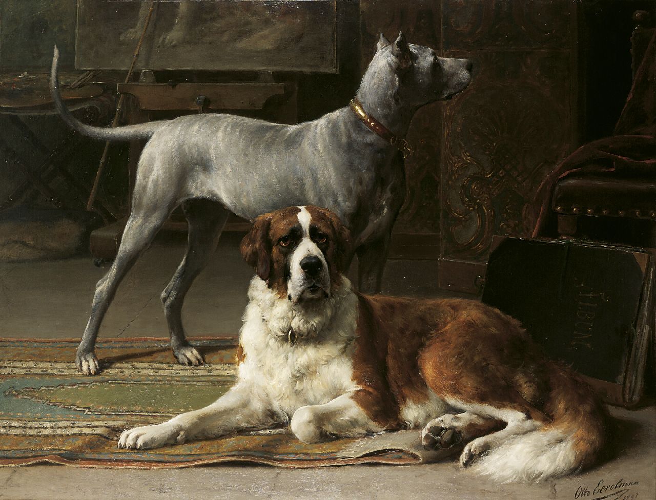 Eerelman O. | Otto Eerelman, l'Atelier du Peintre, olieverf op doek 131,0 x 171,2 cm, gesigneerd rechtsonder en gedateerd 1893 Eerelman O. | Otto Eerelman, l'Atelier du Peintre, olieverf op doek 131,0 x 171,2 cm, gesigneerd rechtsonder en gedateerd 1893
