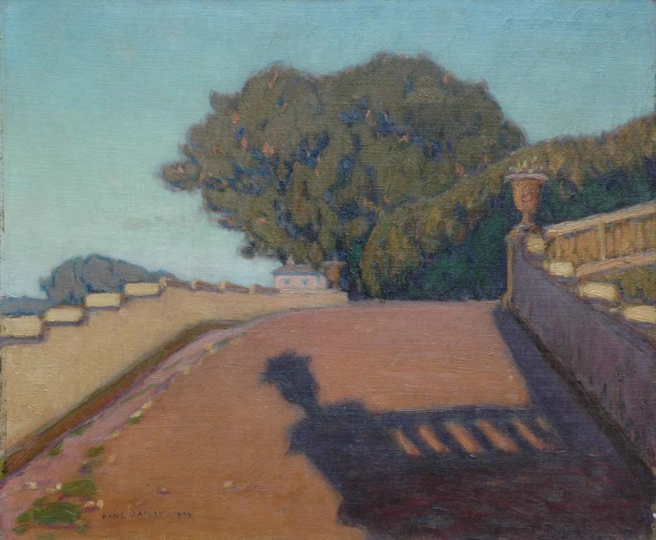 Jamot P.  | Paul Jamot, Bij de Villa Torlonia, Frascati, olieverf op doek 38,5 x 46,0 cm, gesigneerd linksonder en gedateerd 1909