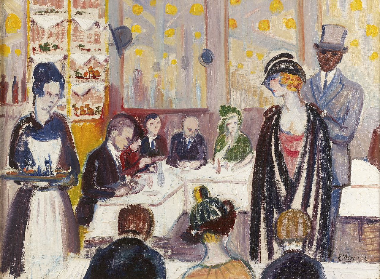 Mendès-France R.J. | René Jacob Mendès-France, Modeshow, olieverf op doek 41,9 x 57,1 cm, gesigneerd rechtsonder Mendès-France R.J. | René Jacob Mendès-France, Modeshow, olieverf op doek 41,9 x 57,1 cm, gesigneerd rechtsonder