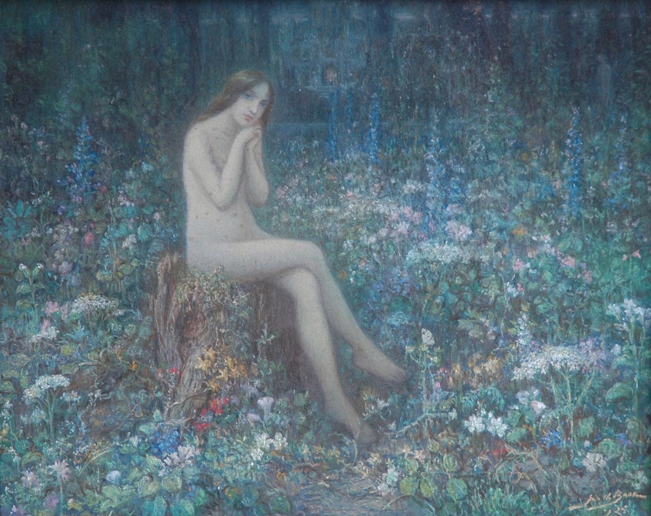 Boer J. de | Jan de Boer, Psyche, pastel op papier op karton 40,0 x 49,9 cm, gesigneerd rechtsonder en gedateerd '25