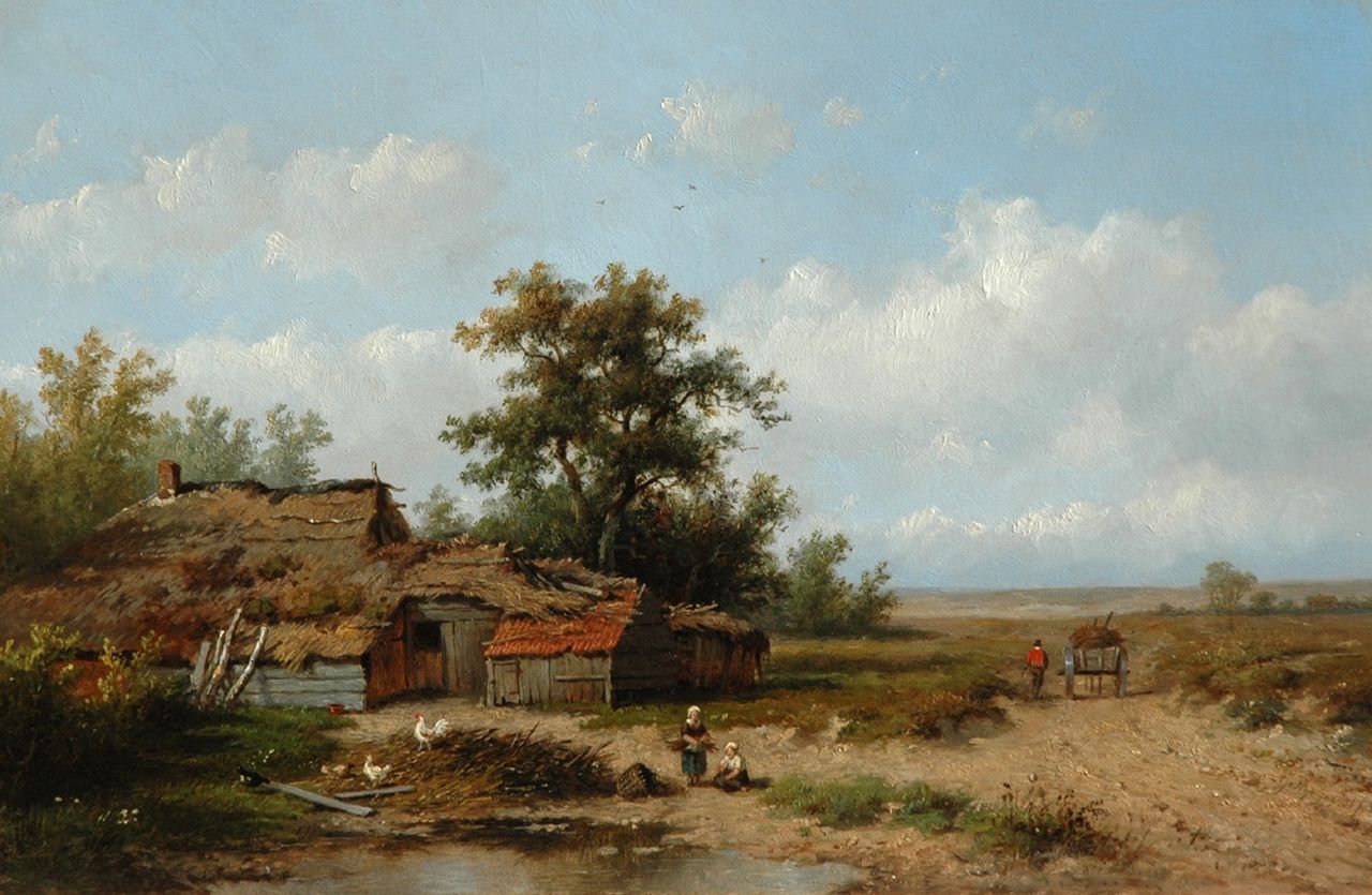Wijngaerdt A.J. van | Anthonie Jacobus van Wijngaerdt, Houtsprokkelen, olieverf op paneel 24,1 x 36,7 cm, gesigneerd rechtsonder Wijngaerdt A.J. van | Anthonie Jacobus van Wijngaerdt, Houtsprokkelen, olieverf op paneel 24,1 x 36,7 cm, gesigneerd rechtsonder