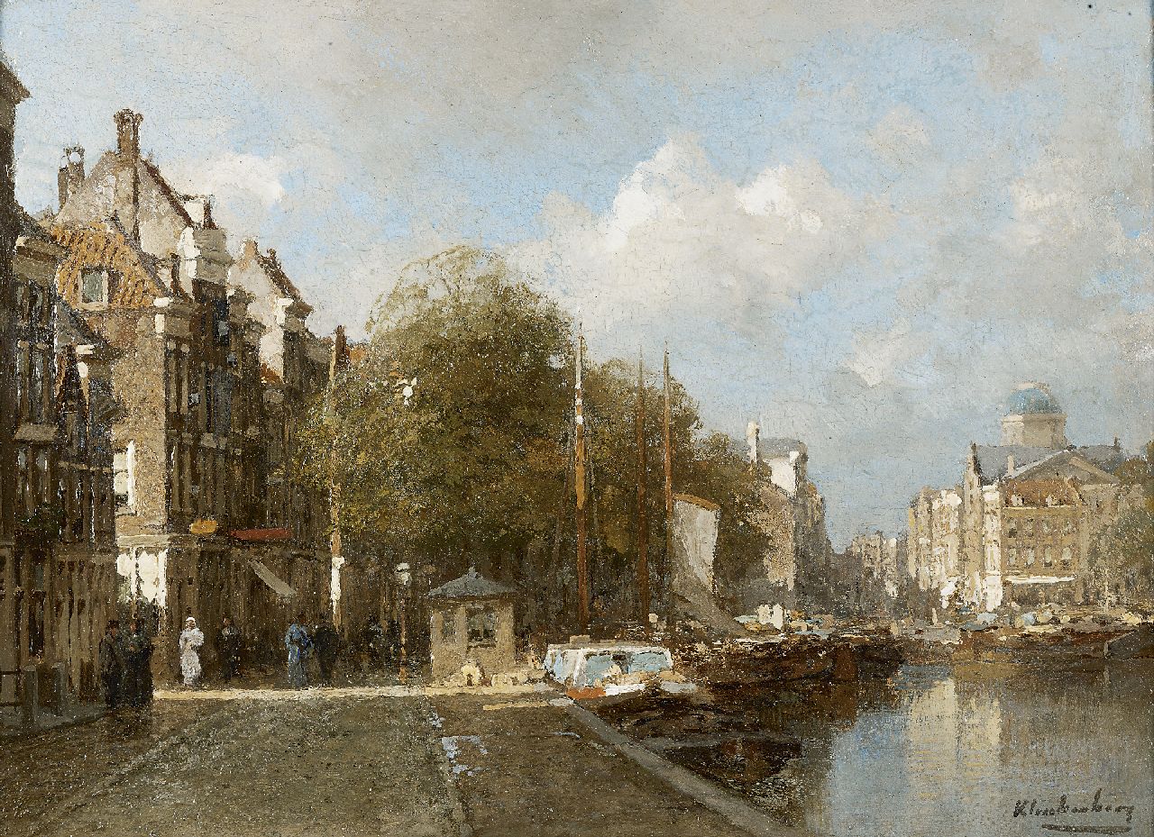 Klinkenberg J.C.K. | Johannes Christiaan Karel Klinkenberg, Gezicht op de Steigersgracht, Rotterdam, olieverf op paneel 23,9 x 32,1 cm, gesigneerd rechtsonder Klinkenberg J.C.K. | Johannes Christiaan Karel Klinkenberg, Gezicht op de Steigersgracht, Rotterdam, olieverf op paneel 23,9 x 32,1 cm, gesigneerd rechtsonder