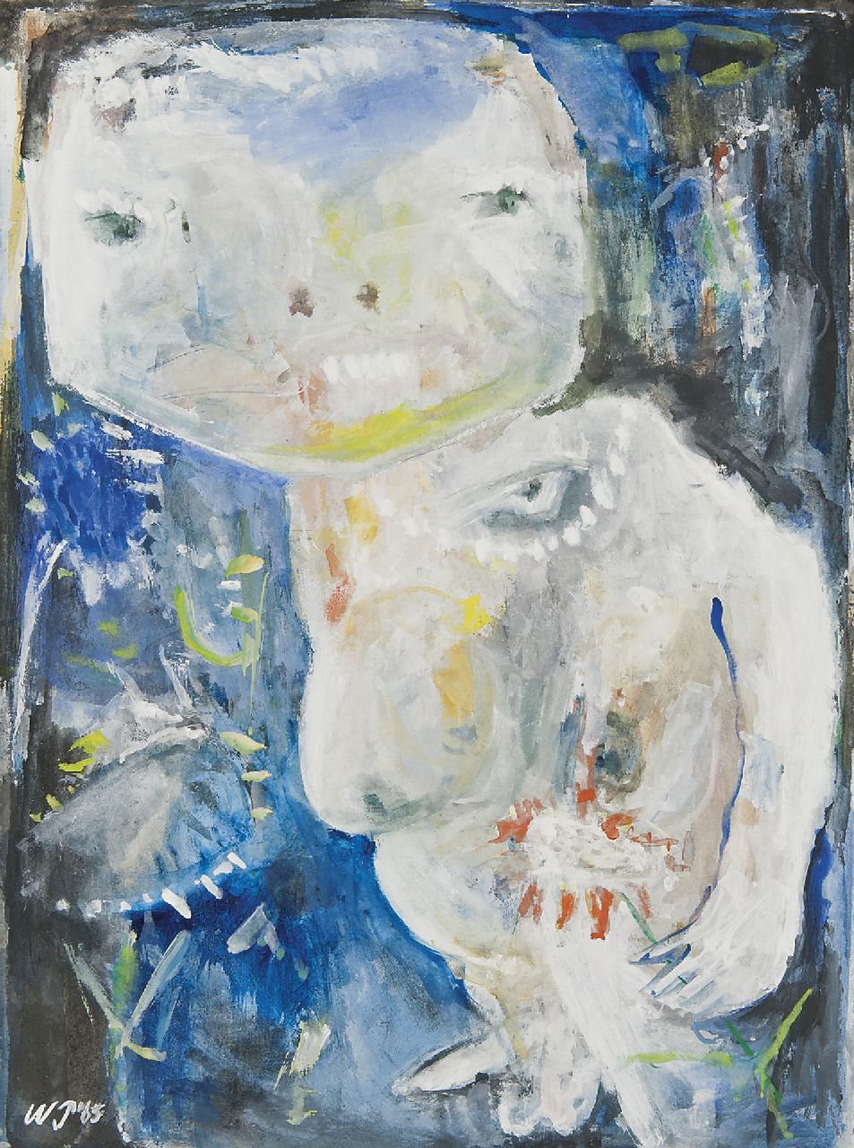 Piersma W. | Wouter Piersma | Aquarellen en tekeningen te koop aangeboden | La jardinière, gouache op papier 45,5 x 34,7 cm, gesigneerd linksonder met initialen en gedateerd '65 Piersma W. | Wouter Piersma | Aquarellen en tekeningen te koop aangeboden | La jardinière, gouache op papier 45,5 x 34,7 cm, gesigneerd linksonder met initialen en gedateerd '65