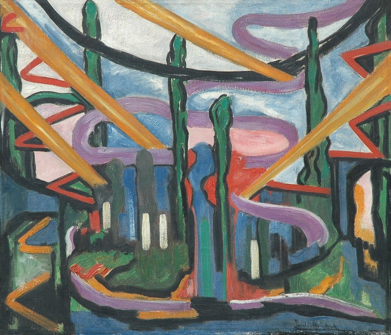 Heemskerck van Beest J.B. van | 'Jacoba' Berendina van Heemskerck van Beest, Bild no. 86 NIET TE KOOP, olieverf op doek 60,4 x 70,4 cm, gesigneerd rechtsonder. en te dateren 1918 Heemskerck van Beest J.B. van | 'Jacoba' Berendina van Heemskerck van Beest, Bild no. 86 NIET TE KOOP, olieverf op doek 60,4 x 70,4 cm, gesigneerd rechtsonder. en te dateren 1918