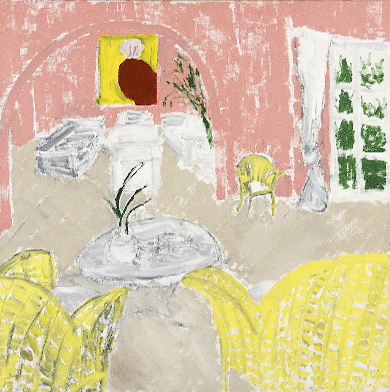Bouvrie J. des | Jan des Bouvrie, Interieur van het Arsenaal, olieverf op doek 100,0 x 100,0 cm, gesigneerd rechtsonder met monogram en gedateerd '93