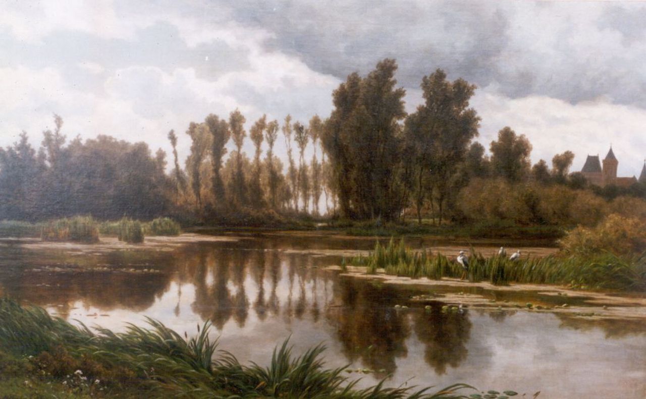 Everdingen A. van | Adrianus van Everdingen, Kasteel, olieverf op doek 68,0 x 109,0 cm Everdingen A. van | Adrianus van Everdingen, Kasteel, olieverf op doek 68,0 x 109,0 cm