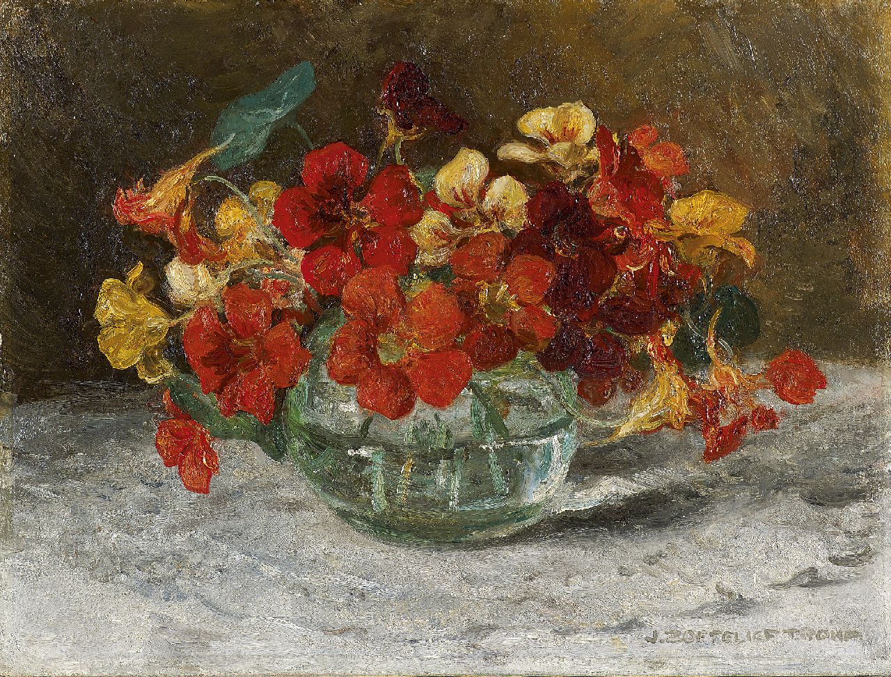 Zoetelief Tromp J.  | Johannes 'Jan' Zoetelief Tromp, Oost-Indische kers, olieverf op doek 30,3 x 40,3 cm, gesigneerd rechtsonder