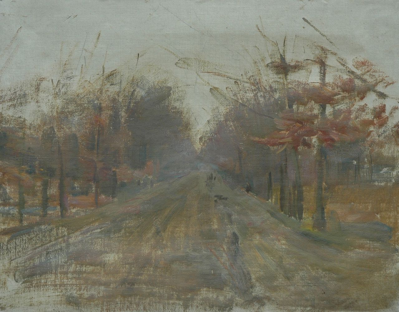Mauve jr. A.R. | Anton Rudolf Mauve jr., Landweg, olieverf op doek 43,5 x 53,5 cm Mauve jr. A.R. | Anton Rudolf Mauve jr., Landweg, olieverf op doek 43,5 x 53,5 cm
