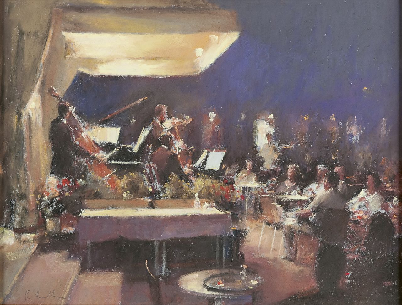 Richardson R. | Robert 'Bob' Richardson, Café Florian, Venetië, pastel op papier 41,5 x 53,0 cm, gesigneerd linksonder Richardson R. | Robert 'Bob' Richardson, Café Florian, Venetië, pastel op papier 41,5 x 53,0 cm, gesigneerd linksonder