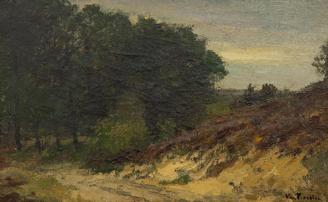 Kregten J.A.R.F. van | Johannes Aurelius Richard 'Fedor' van Kregten | Schilderijen te koop aangeboden | Drents landschap, olieverf op doek 34,2 x 54,5 cm, gesigneerd rechtsonder Kregten J.A.R.F. van | Johannes Aurelius Richard 'Fedor' van Kregten | Schilderijen te koop aangeboden | Drents landschap, olieverf op doek 34,2 x 54,5 cm, gesigneerd rechtsonder