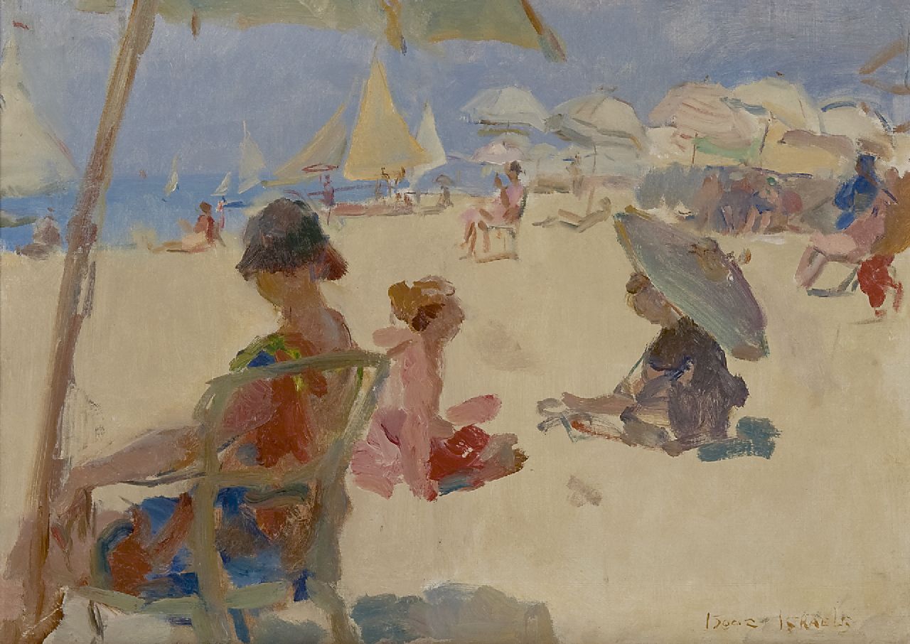 Israels I.L. | 'Isaac' Lazarus Israels, Het Lido van Venetië, olieverf op doek 37,1 x 52,2 cm, gesigneerd rechtsonder Israels I.L. | 'Isaac' Lazarus Israels, Het Lido van Venetië, olieverf op doek 37,1 x 52,2 cm, gesigneerd rechtsonder