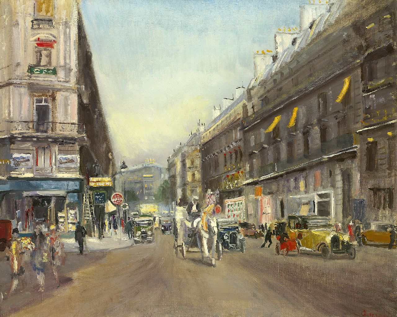 Adrion L. | Lucien Adrion, Stadsgezicht in Parijs, olieverf op doek 65,0 x 80,9 cm, gesigneerd rechtsonder en gedateerd 1929 (op etiket) Adrion L. | Lucien Adrion, Stadsgezicht in Parijs, olieverf op doek 65,0 x 80,9 cm, gesigneerd rechtsonder en gedateerd 1929 (op etiket)