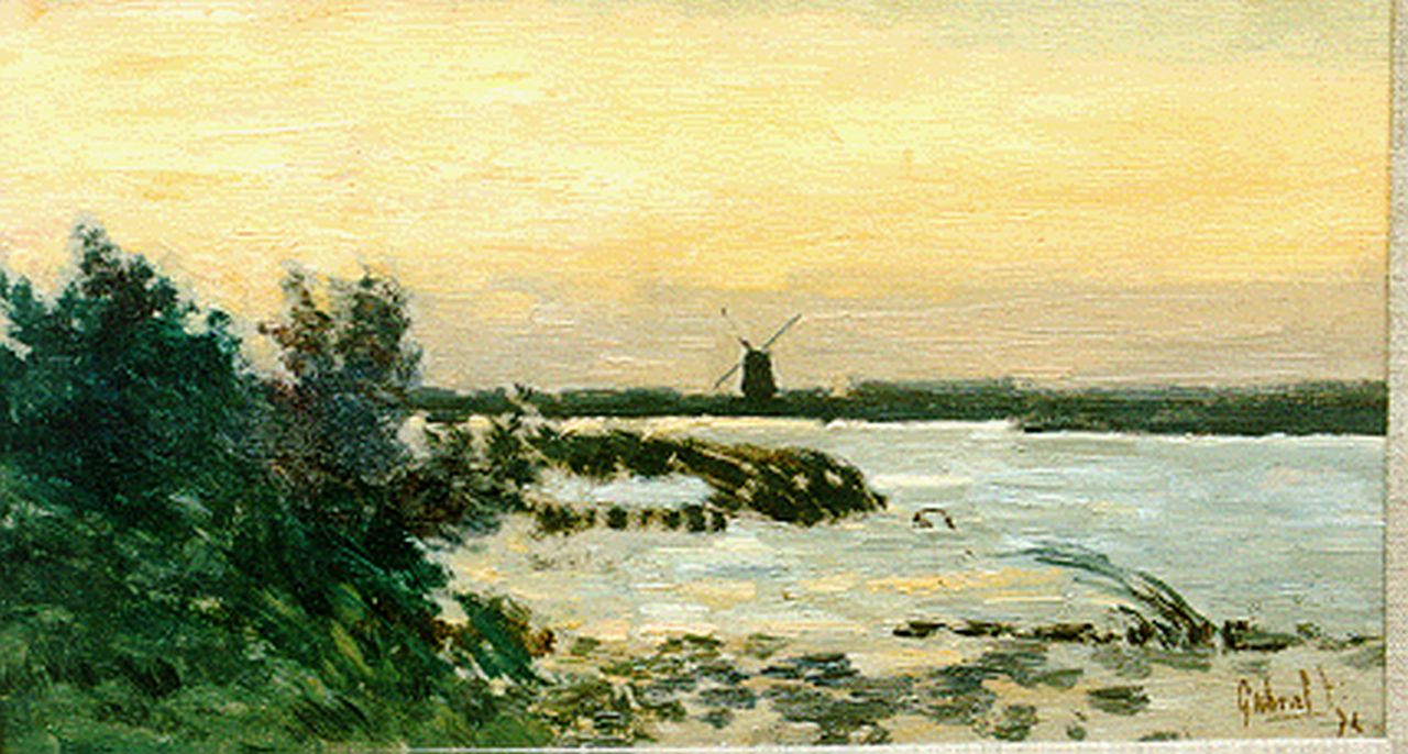 Gabriel P.J.C. | Paul Joseph Constantin 'Constan(t)' Gabriel, Namiddagstemming, olieverf op doek op paneel 18,7 x 32,5 cm, gesigneerd rechtsonder en gedateerd '74 Gabriel P.J.C. | Paul Joseph Constantin 'Constan(t)' Gabriel, Namiddagstemming, olieverf op doek op paneel 18,7 x 32,5 cm, gesigneerd rechtsonder en gedateerd '74