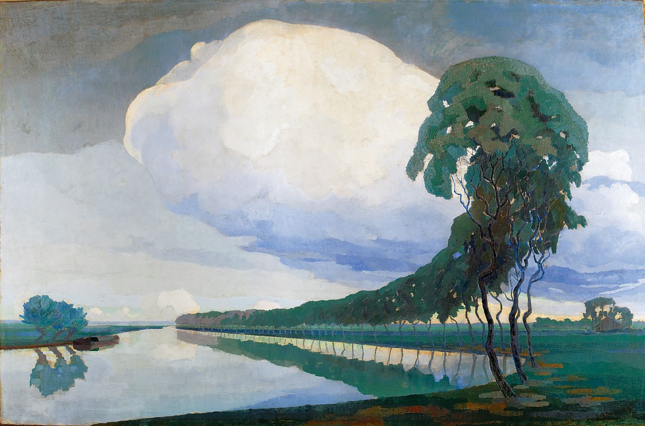 Smorenberg D. | Dirk Smorenberg, Bomen langs de waterkant, olieverf op doek 124,5 x 196,4 cm, gesigneerd rechtsonder en te dateren ca. 1915-1916 Smorenberg D. | Dirk Smorenberg, Bomen langs de waterkant, olieverf op doek 124,5 x 196,4 cm, gesigneerd rechtsonder en te dateren ca. 1915-1916