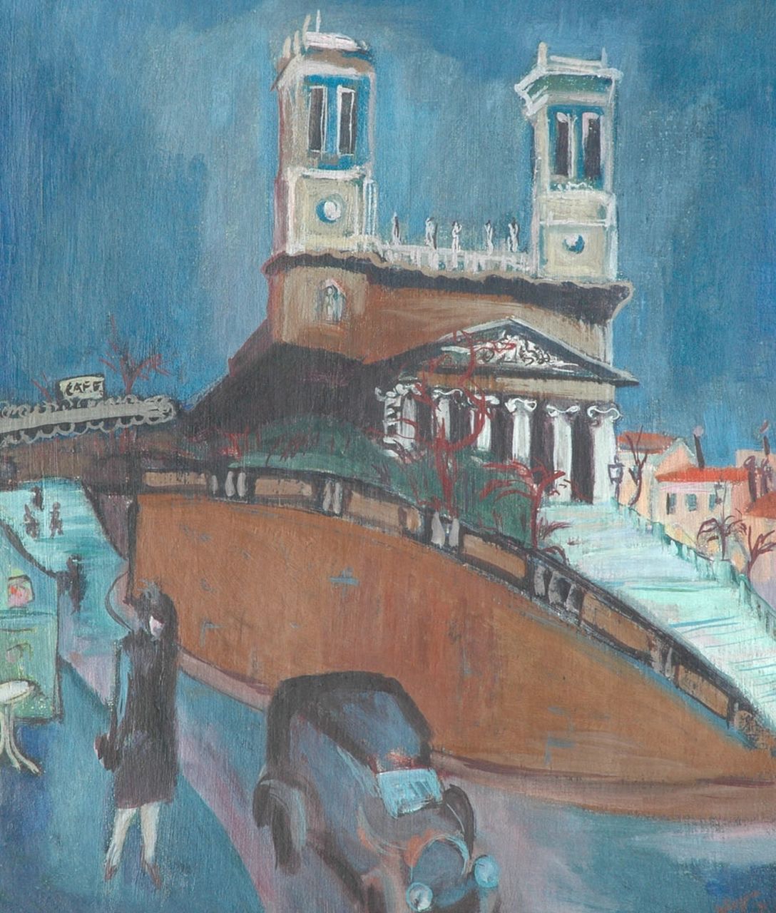 Wiegers J. | Jan Wiegers, De St. Vincent-de-Paul in Parijs, olieverf op doek 71,0 x 60,6 cm, gesigneerd rechtsonder en gedateerd '31 Wiegers J. | Jan Wiegers, De St. Vincent-de-Paul in Parijs, olieverf op doek 71,0 x 60,6 cm, gesigneerd rechtsonder en gedateerd '31