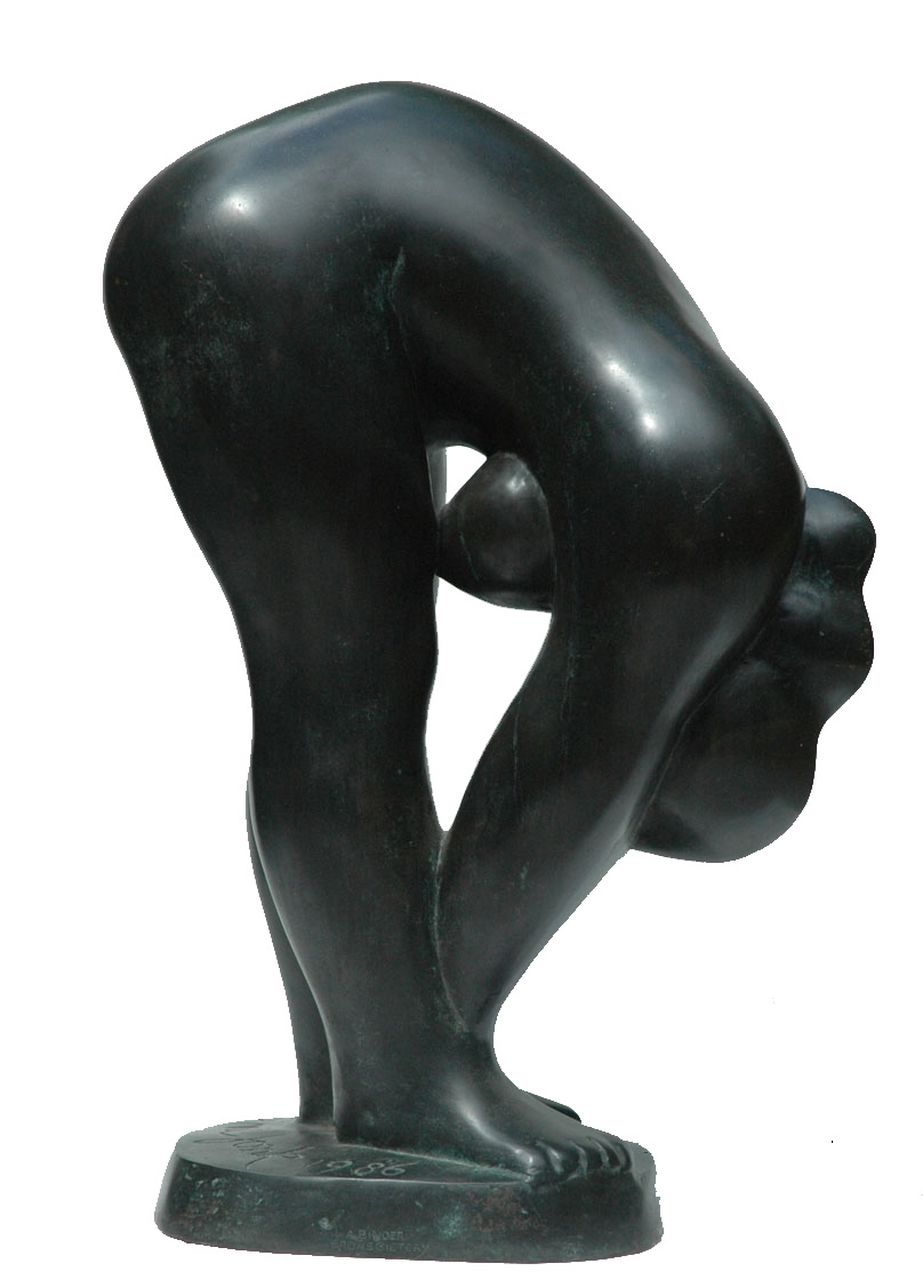 Nic Jonk | Exercise, brons, 59,8 x 38,0 cm, gesigneerd op basis en gedateerd 1986
