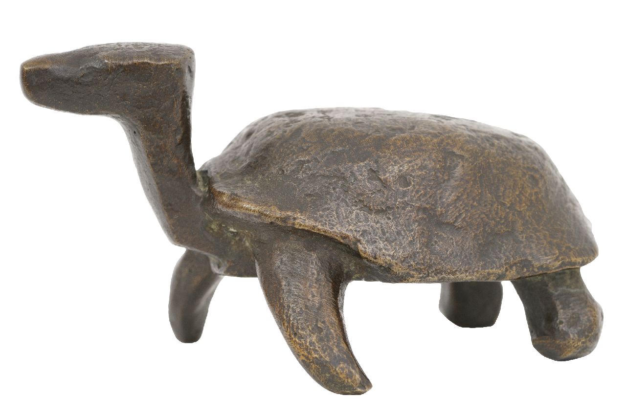 Baisch R.C.  | Rudolf Christian Baisch | Beelden en objecten te koop aangeboden | Schildpad, brons 7,3 x 8,7 cm, gesigneerd op onderzijde en gedateerd '71