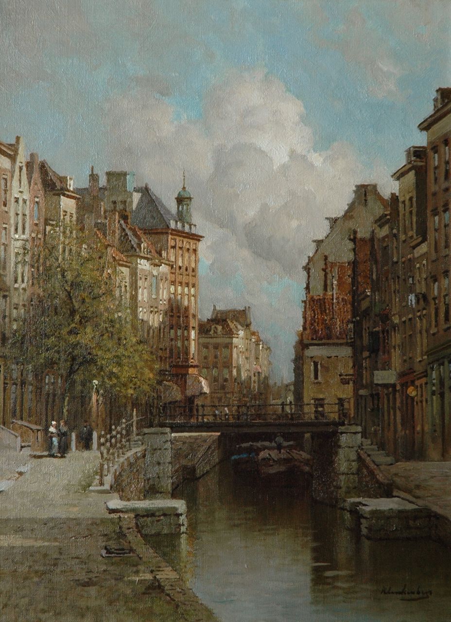 Klinkenberg J.C.K.  | Johannes Christiaan Karel Klinkenberg, De Delftsevaart met de Krattenbrug in Rotterdam, olieverf op doek 53,3 x 39,4 cm, gesigneerd rechtsonder