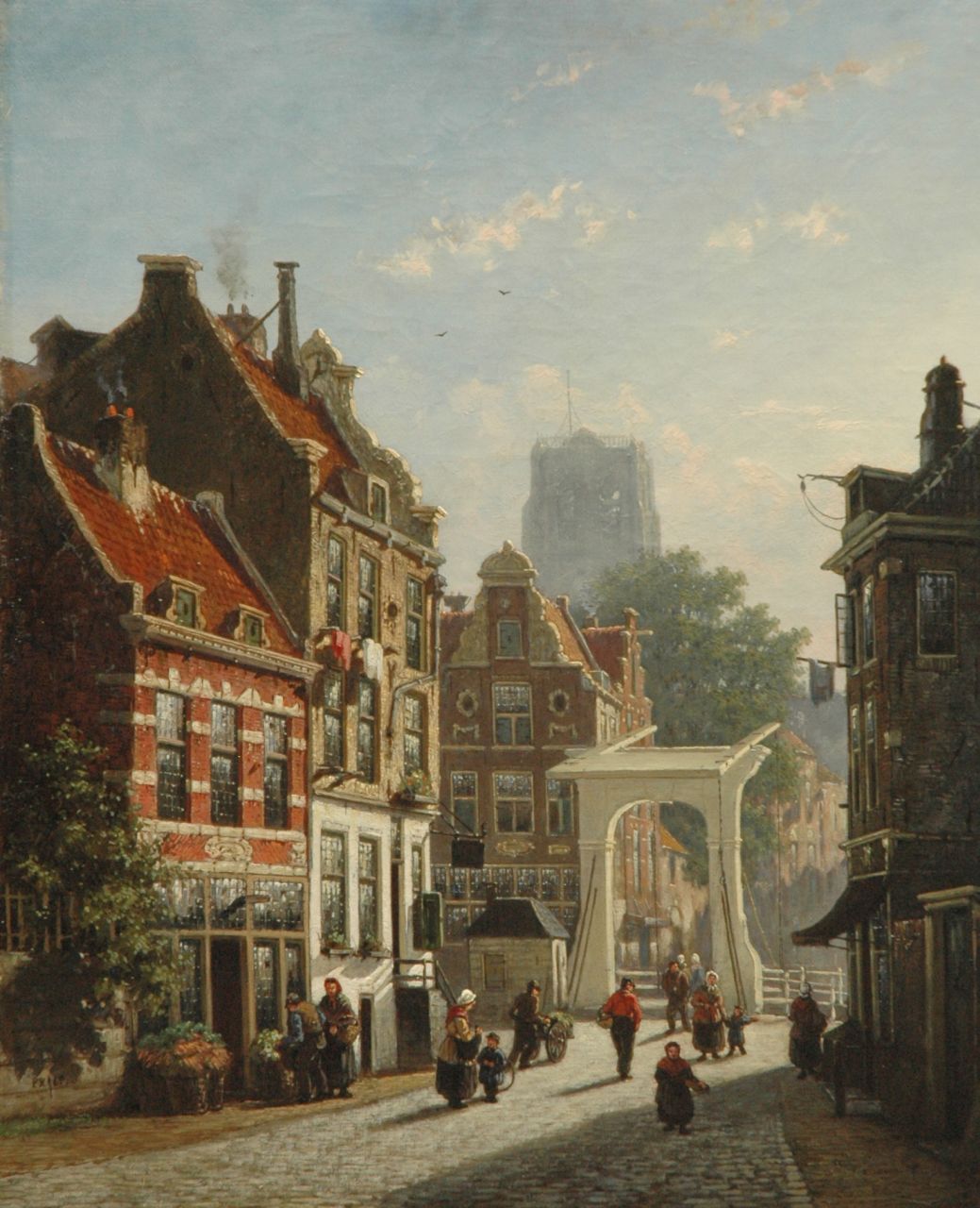 Roosdorp F. | Frederik Roosdorp, Stadsgezicht met ophaalbrug, olieverf op doek 55,7 x 45,4 cm, gesigneerd linksonder met initialen en gedateerd '65 Roosdorp F. | Frederik Roosdorp, Stadsgezicht met ophaalbrug, olieverf op doek 55,7 x 45,4 cm, gesigneerd linksonder met initialen en gedateerd '65