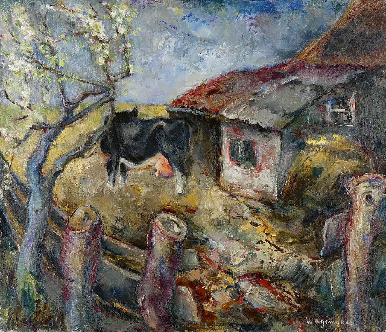 Wagemaker A.B.  | Adriaan Barend 'Jaap' Wagemaker, Voorjaar, olieverf op doek 59,5 x 69,3 cm, gesigneerd rechtsonder en te dateren 1936