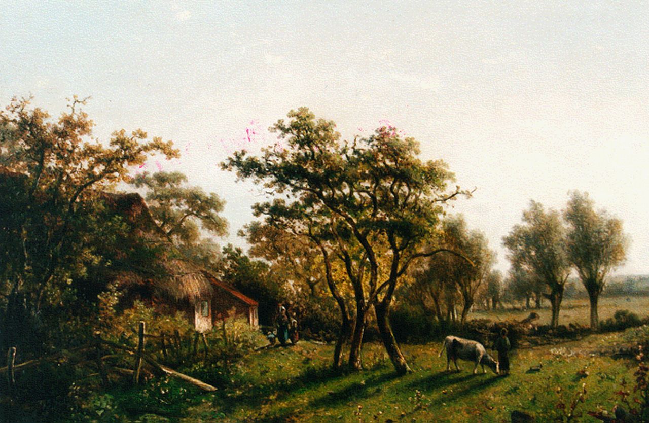 Meiners C.H. | Claas Hendrik Meiners, Boerenlandschap, olieverf op paneel 34,5 x 50,5 cm, gesigneerd rechtsonder Meiners C.H. | Claas Hendrik Meiners, Boerenlandschap, olieverf op paneel 34,5 x 50,5 cm, gesigneerd rechtsonder