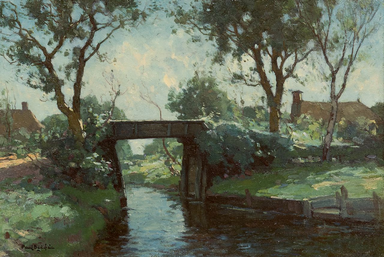 Bodifée J.P.P. | Johannes Petrus Paulus 'Paul' Bodifée | Schilderijen te koop aangeboden | Slootje in Giethoorn, olieverf op doek op board 29,4 x 43,3 cm, gesigneerd linksonder Bodifée J.P.P. | Johannes Petrus Paulus 'Paul' Bodifée | Schilderijen te koop aangeboden | Slootje in Giethoorn, olieverf op doek op board 29,4 x 43,3 cm, gesigneerd linksonder