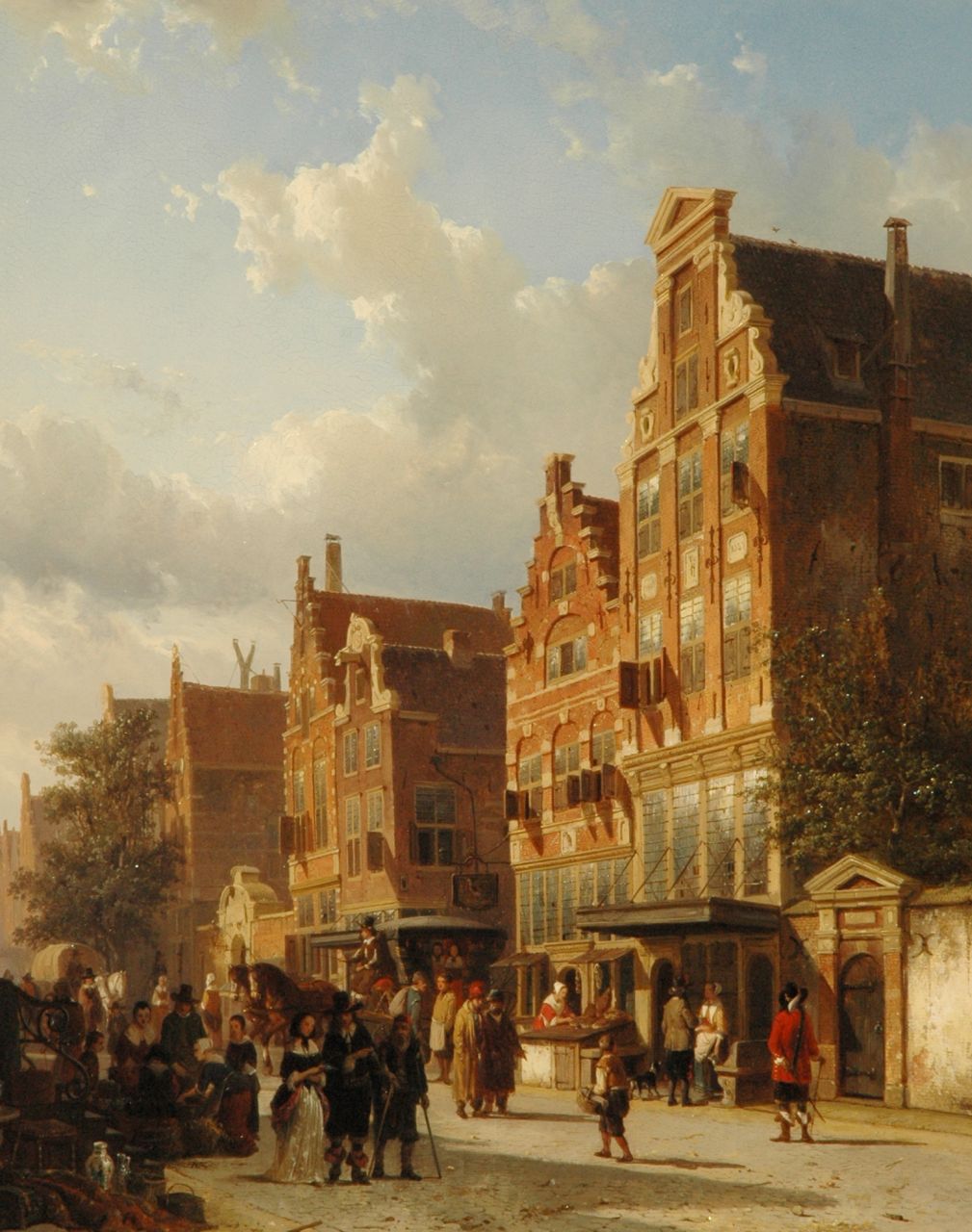 Springer C. | Cornelis Springer, Het quasi-huis van Rembrandt in de Sint Anthoniebreestraat, Amsterdam, met de poort van het Zuiderkerkhof, olieverf op paneel 50,6 x 40,4 cm, gesigneerd linksonder voluit en met mon. linksonder op kist en gedateerd 1853 Springer C. | Cornelis Springer, Het quasi-huis van Rembrandt in de Sint Anthoniebreestraat, Amsterdam, met de poort van het Zuiderkerkhof, olieverf op paneel 50,6 x 40,4 cm, gesigneerd linksonder voluit en met mon. linksonder op kist en gedateerd 1853