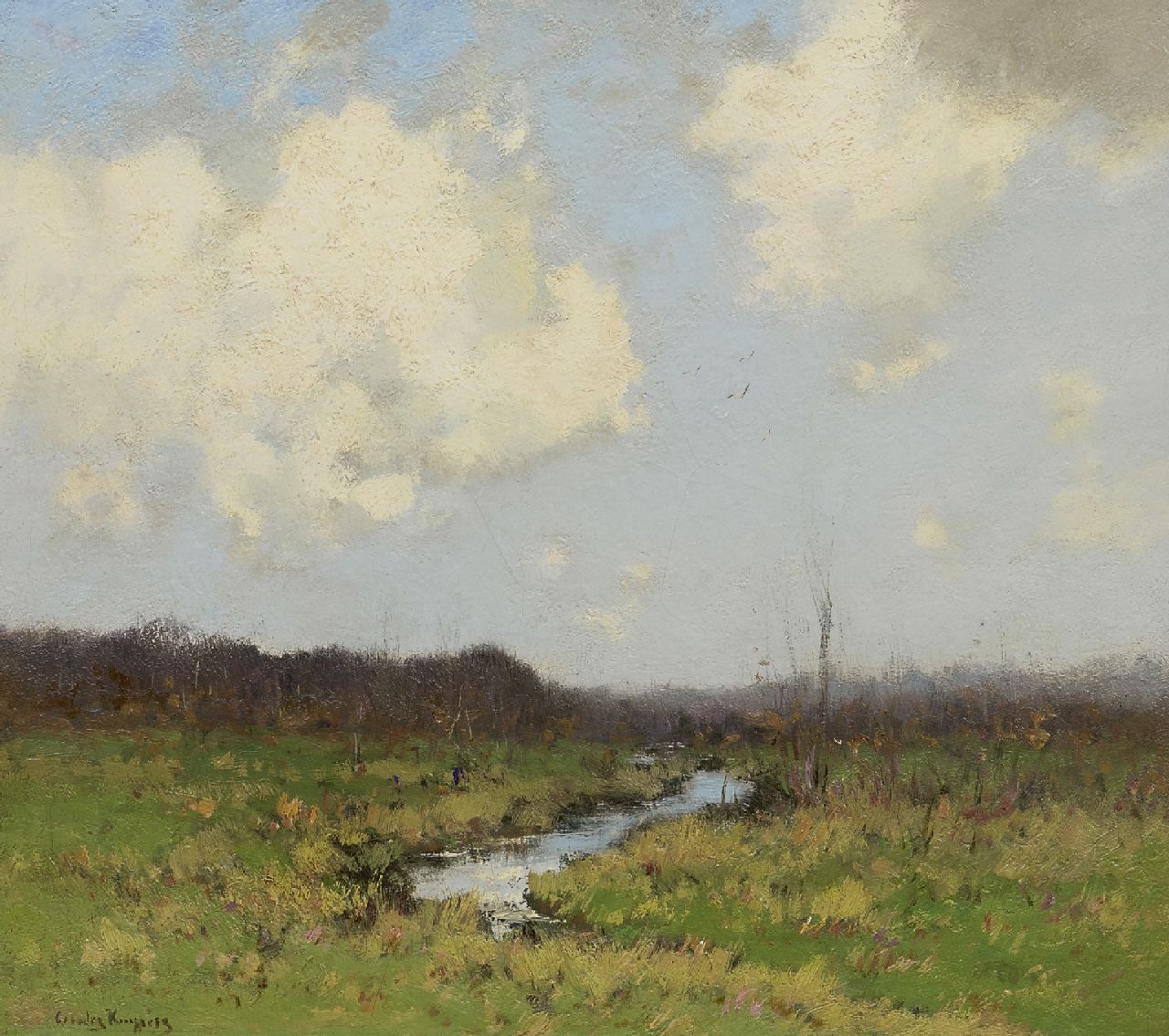 Kuijpers C. | Cornelis Kuijpers | Schilderijen te koop aangeboden | Weidelandschap, olieverf op doek 40,0 x 44,8 cm, gesigneerd linksonder Kuijpers C. | Cornelis Kuijpers | Schilderijen te koop aangeboden | Weidelandschap, olieverf op doek 40,0 x 44,8 cm, gesigneerd linksonder