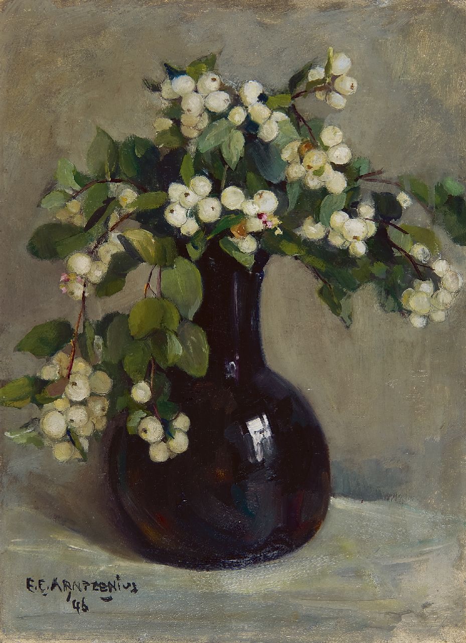 Arntzenius E.C.  | Elise Claudine Arntzenius, Sneeuwbes, olieverf op paneel 40,8 x 30,0 cm, gesigneerd linksonder en gedateerd '46