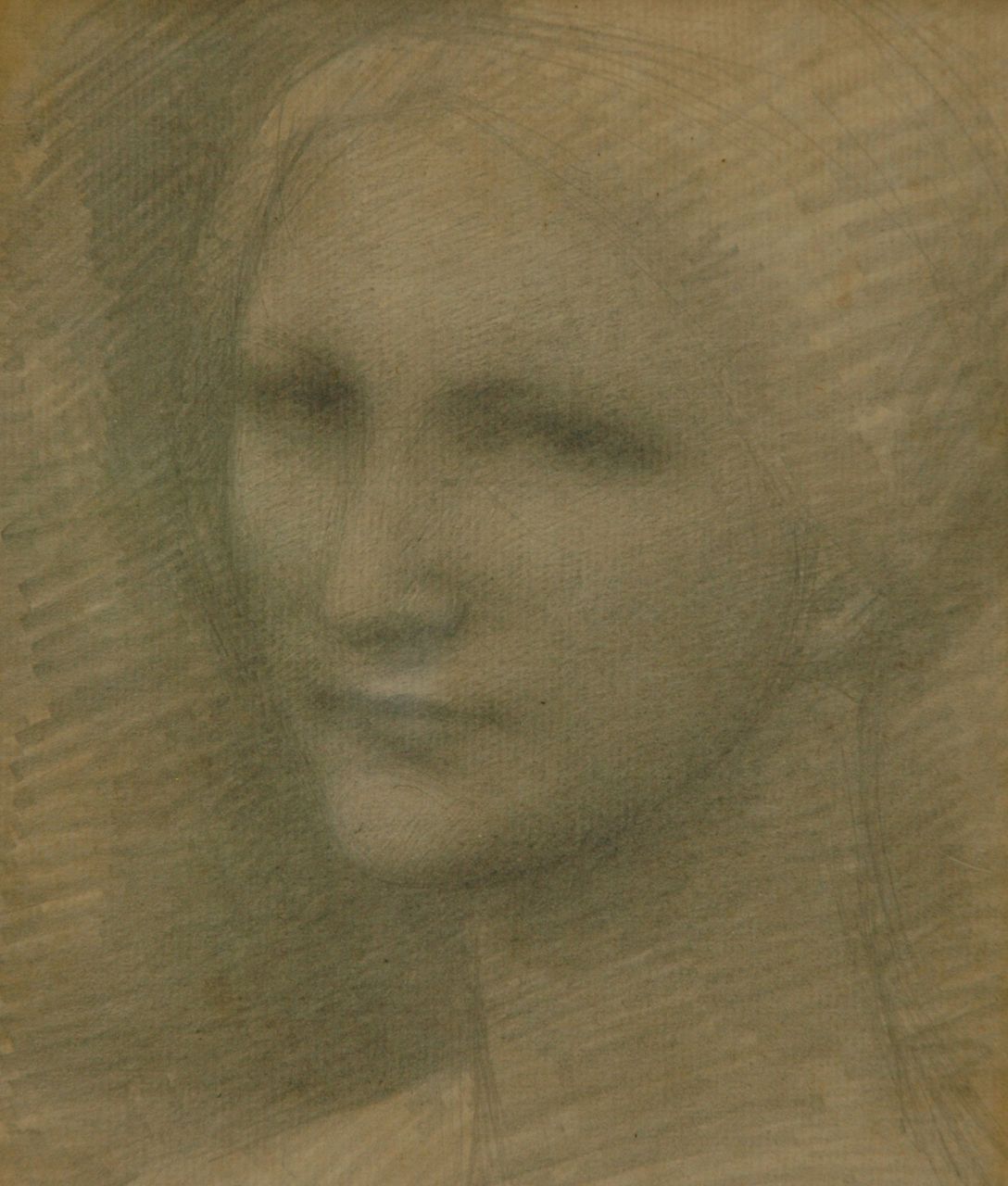 Broeckman A.M. | Anne Marinus Broeckman, Vrouwenportret, potlood op papier 22,0 x 17,0 cm, gesigneerd rechtsonder met initialen A.M.B. Broeckman A.M. | Anne Marinus Broeckman, Vrouwenportret, potlood op papier 22,0 x 17,0 cm, gesigneerd rechtsonder met initialen A.M.B.