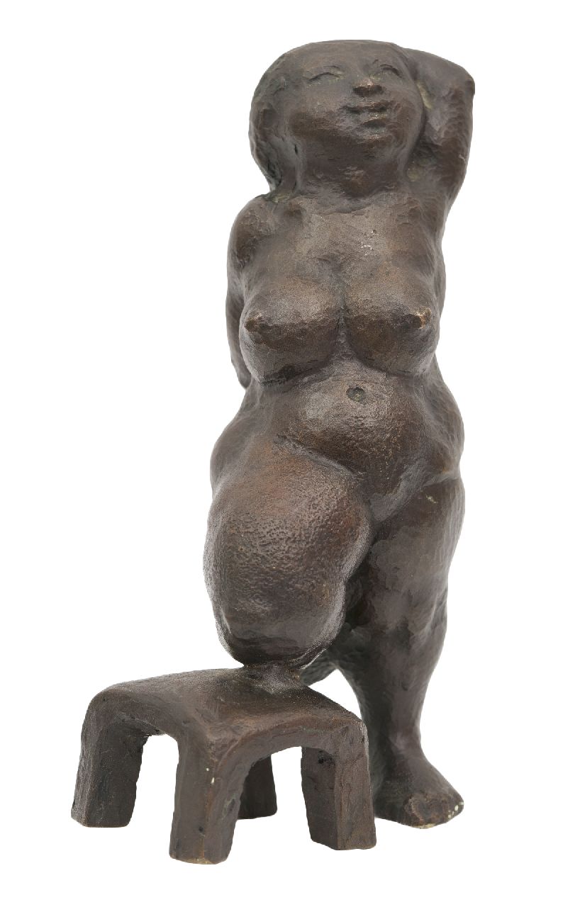 Schwaiger R.  | Rudolf Schwaiger | Beelden en objecten te koop aangeboden | Franzi, brons 16,2 x 12,0 cm, gesigneerd onder linker voet en te dateren 1973