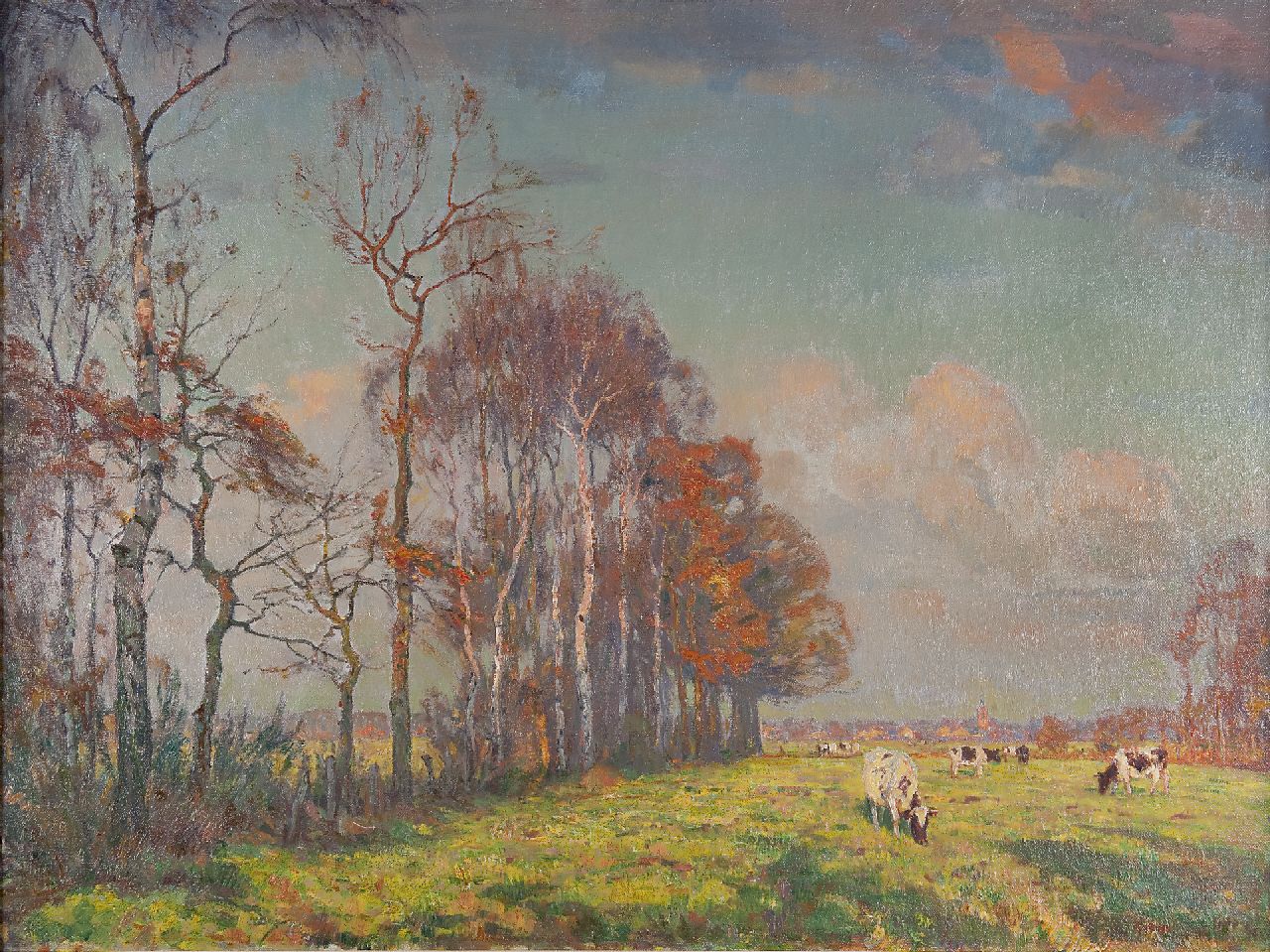 Meijer J.  | Johannes 'Johan' Meijer, Namiddagzon, olieverf op doek 76,0 x 100,5 cm, gesigneerd rechtsonder