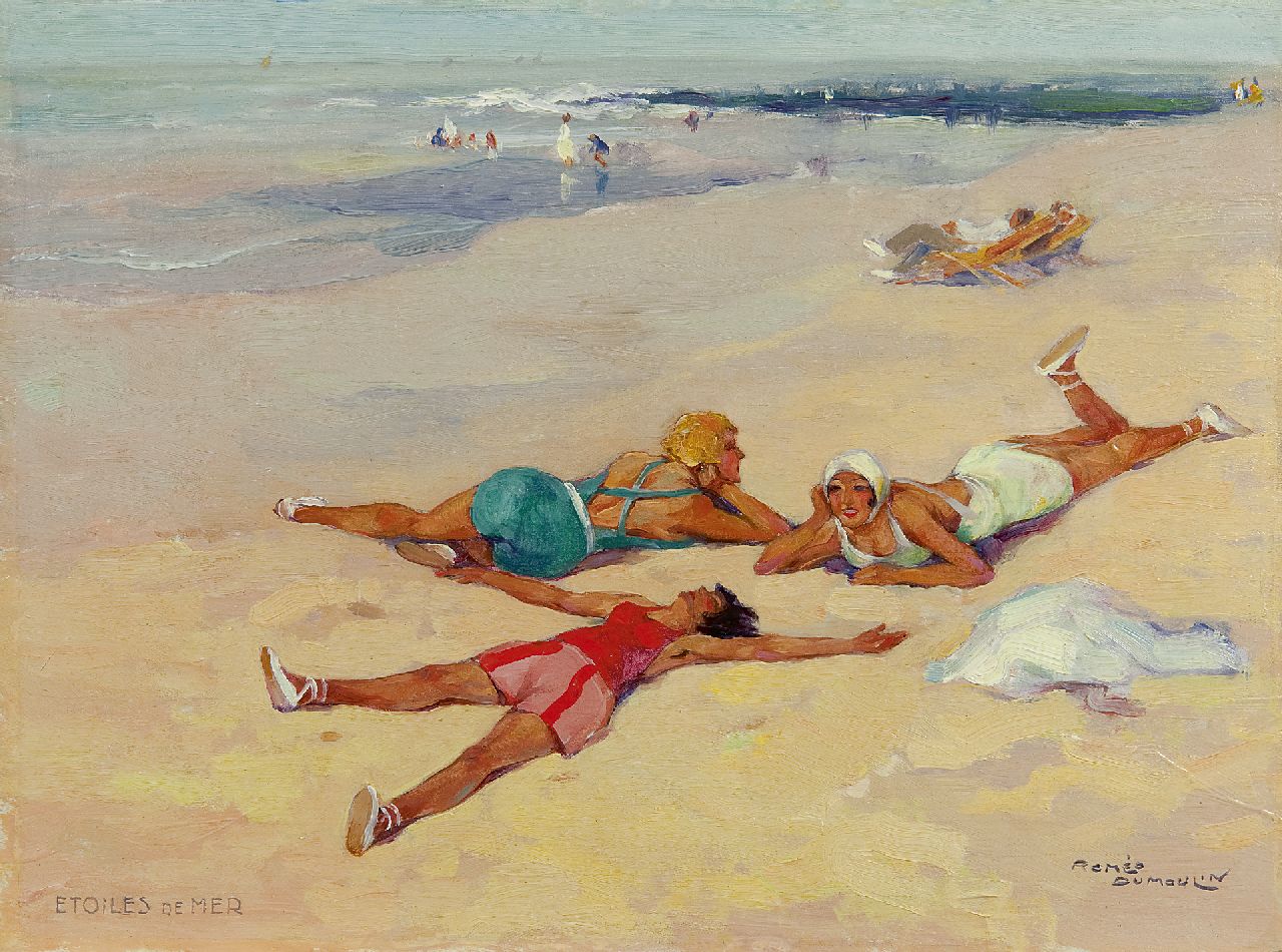 Dumoulin R. | Roméo Dumoulin, Étoiles de mer, olieverf op paneel 27,0 x 36,1 cm, gesigneerd rechtsonder Dumoulin R. | Roméo Dumoulin, Étoiles de mer, olieverf op paneel 27,0 x 36,1 cm, gesigneerd rechtsonder