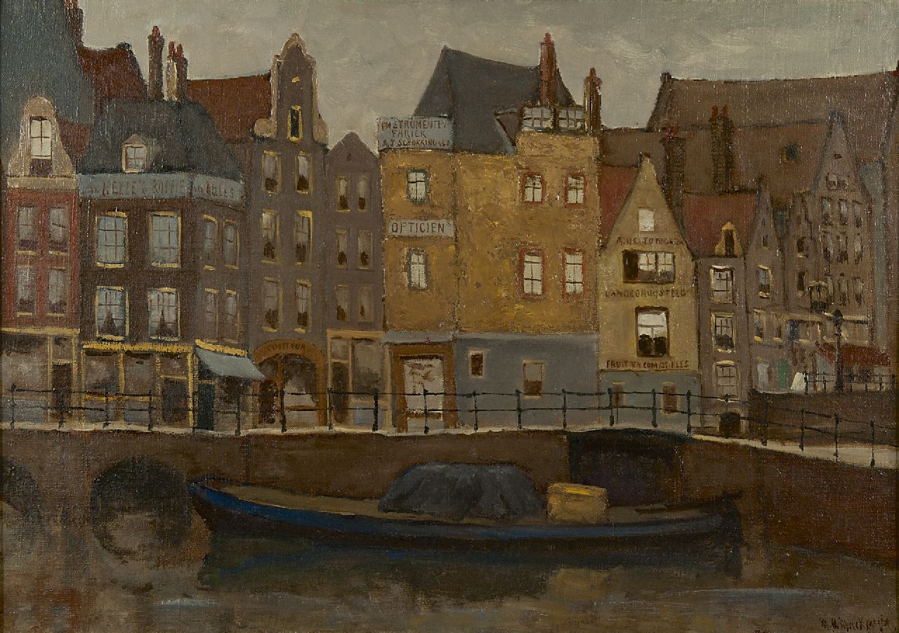 Mackenzie M.H. | Marie Henri Mackenzie, De Grimnessesluis in Amsterdam, olieverf op doek 49,9 x 70,3 cm, gesigneerd rechtsonder Mackenzie M.H. | Marie Henri Mackenzie, De Grimnessesluis in Amsterdam, olieverf op doek 49,9 x 70,3 cm, gesigneerd rechtsonder
